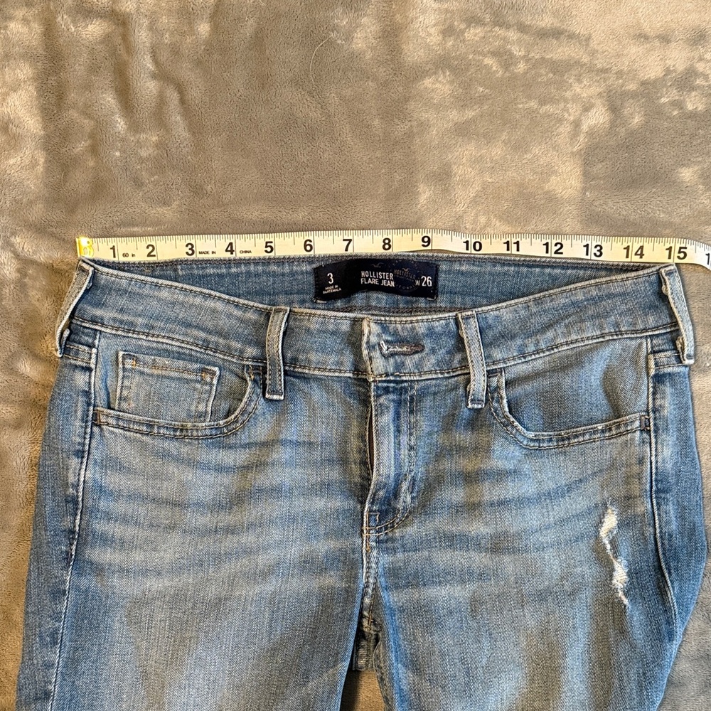 Hollister Light Blue Flare Jeans - Picture 3 of 8